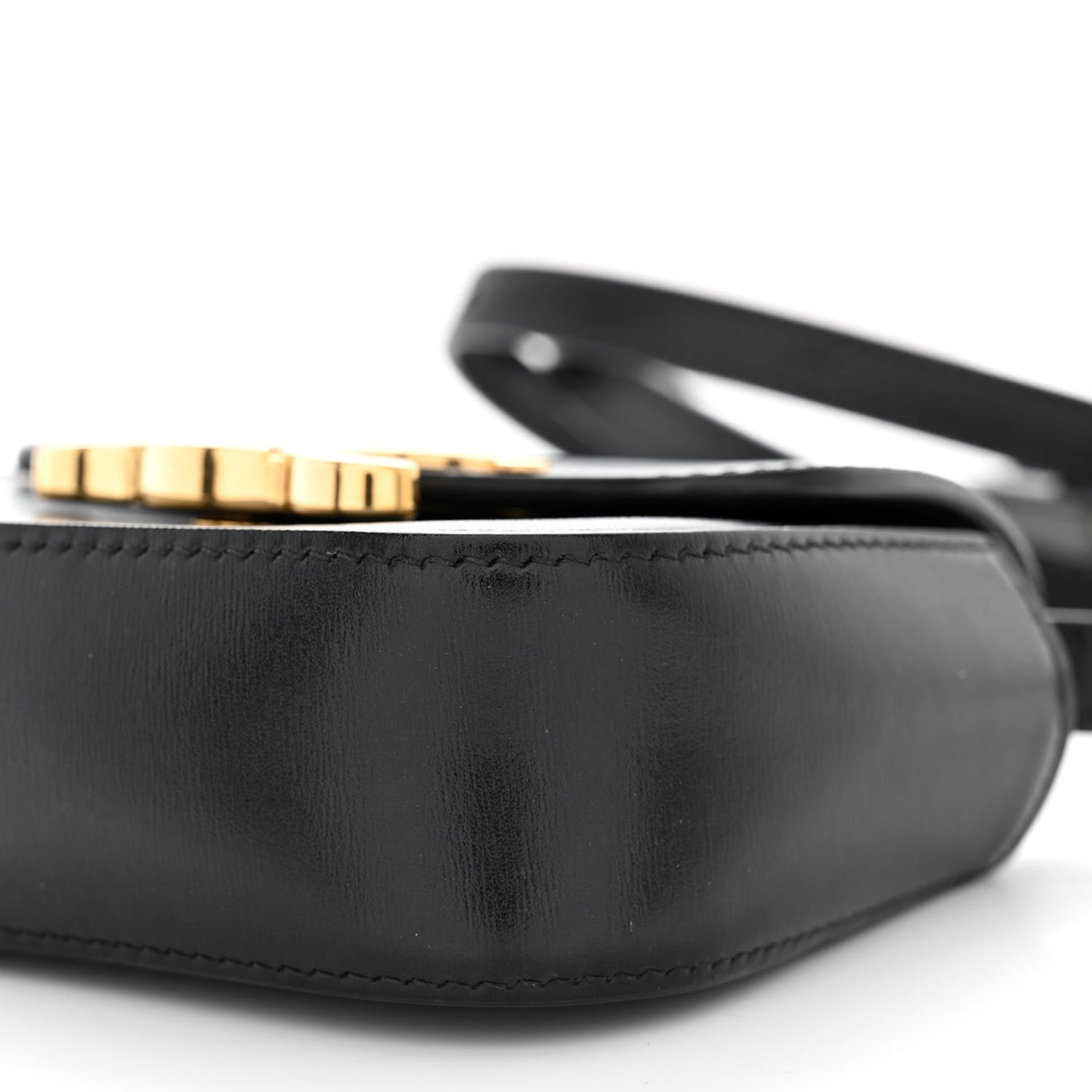 Shiny Calfskin Mini Triomphe Black