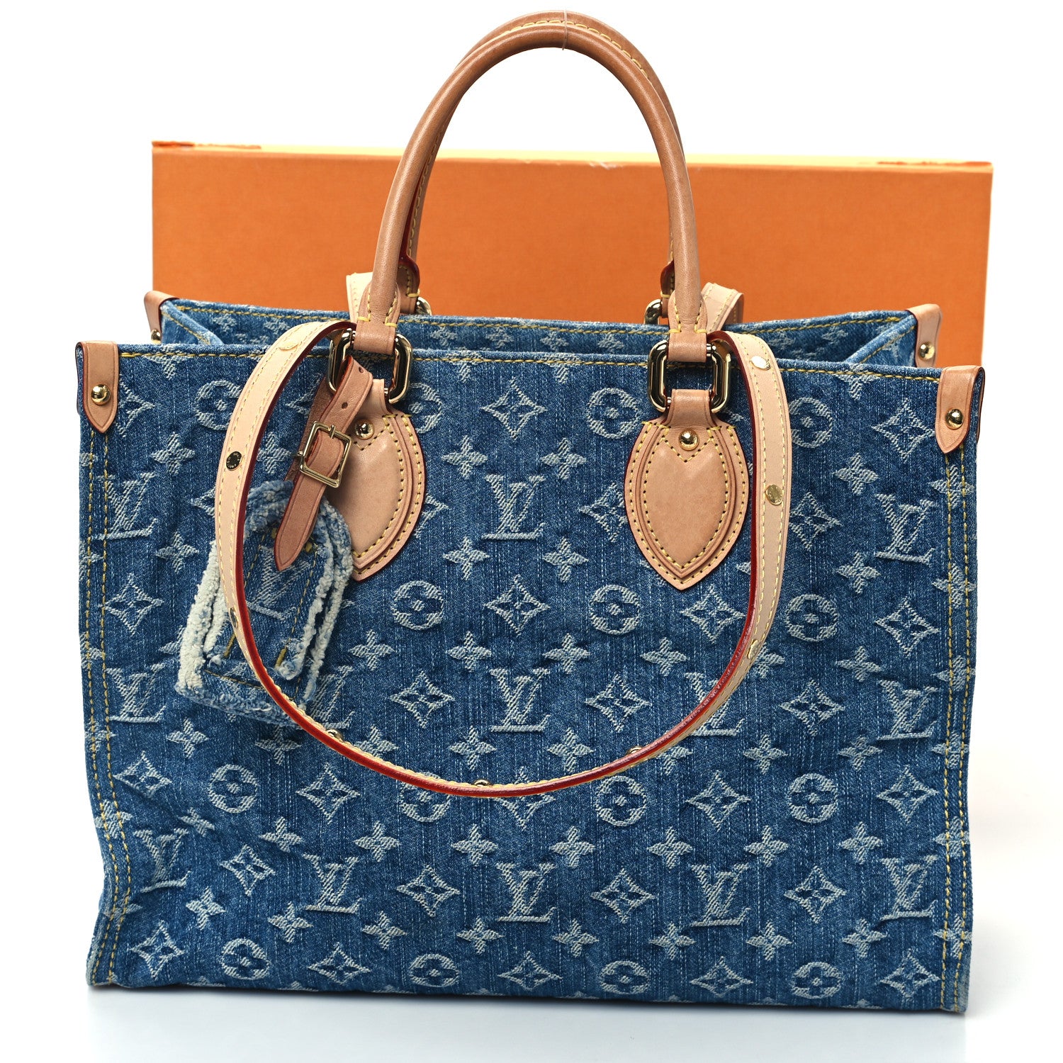 Louis Vuitton Monogram Denim Onthego MM Blue 1613321 – FASHIONPHILE