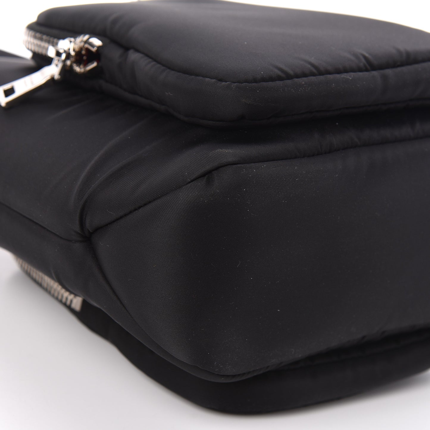 Tessuto Nylon Pocket Small Cargo Tote Black Fuoco