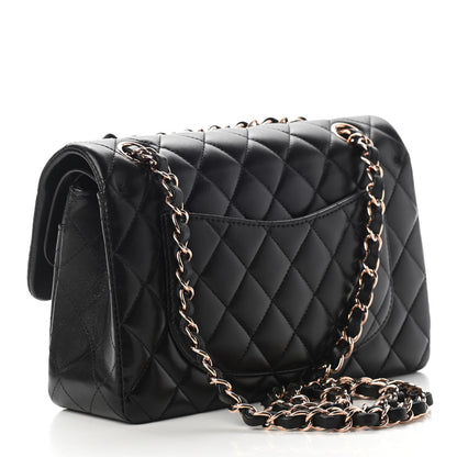Chanel Lambskin Quilted Small Double Flap Black 2 of 8