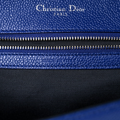 Christian Dior Grained Calfskin Medium Diorama Flap Bag Blue 7 of 18