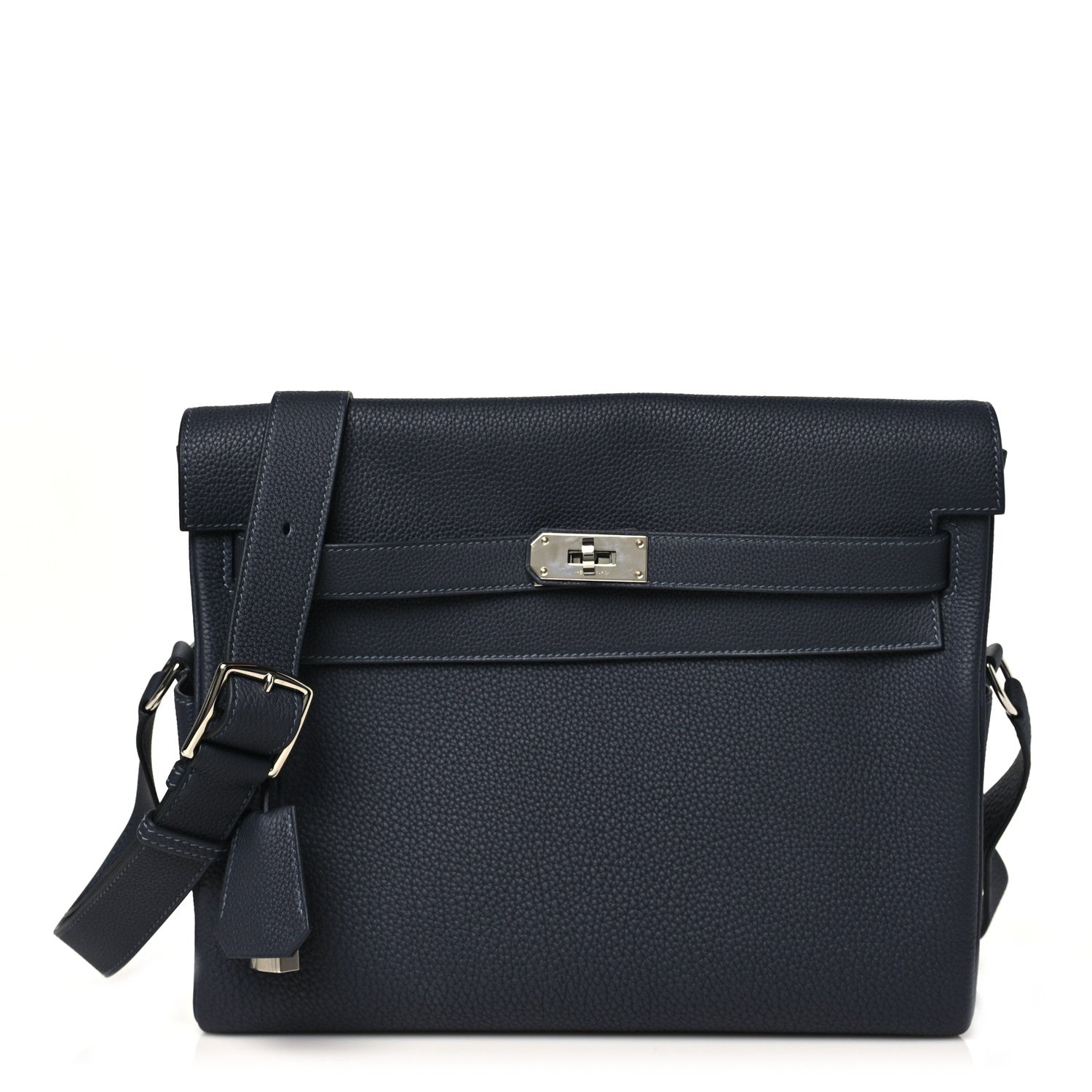 Hermes Togo Kelly Messenger GM Bleu Nuit 1 of 10