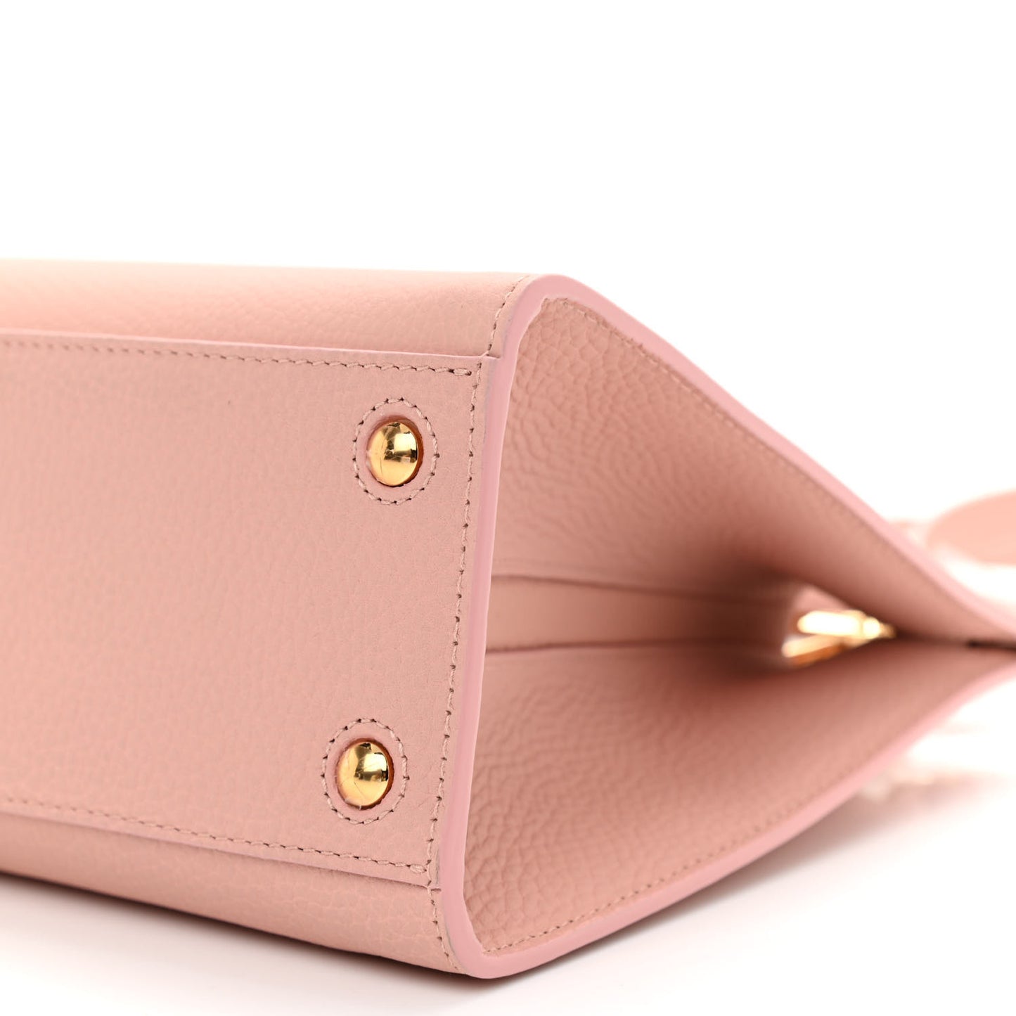 Grainy Calfskin Mini Frances Tote Dusky Pink