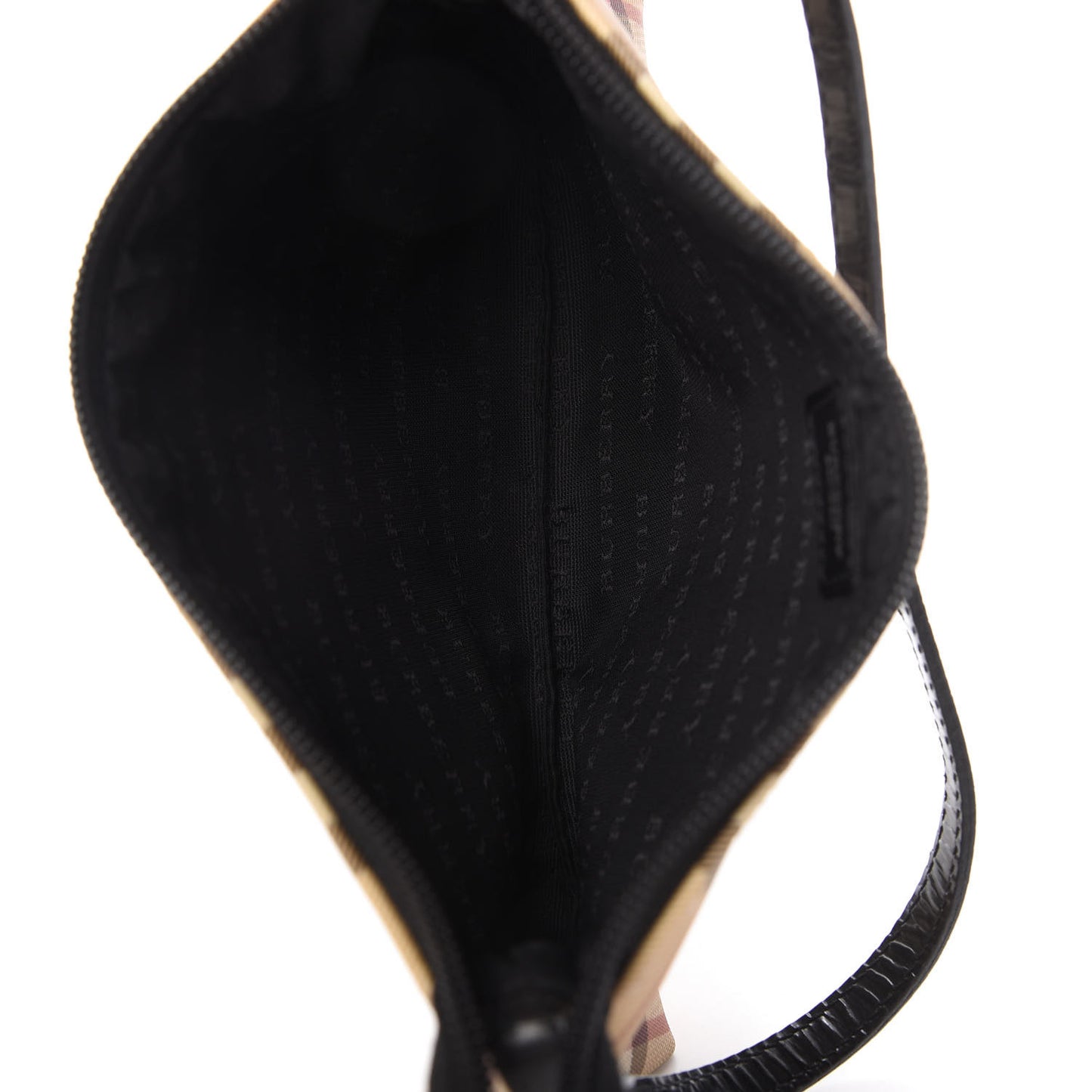 House Check Shoulder Bag Black