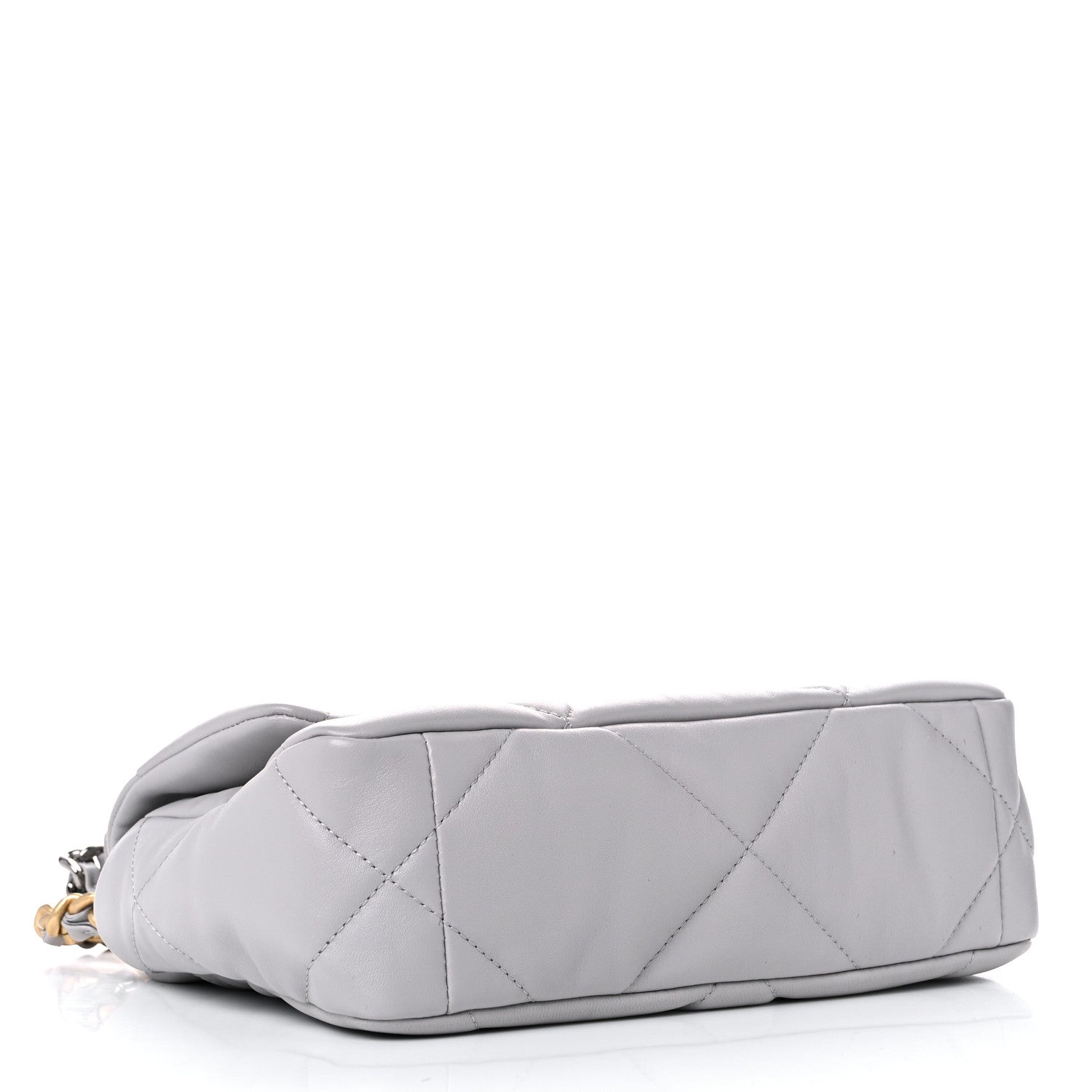 Chanel Lambskin Quilted Medium Chanel 19 Flap Grey 4 of 10