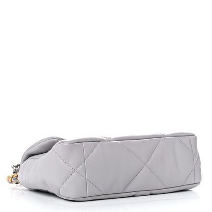 Chanel Lambskin Quilted Medium Chanel 19 Flap Grey 4 of 10