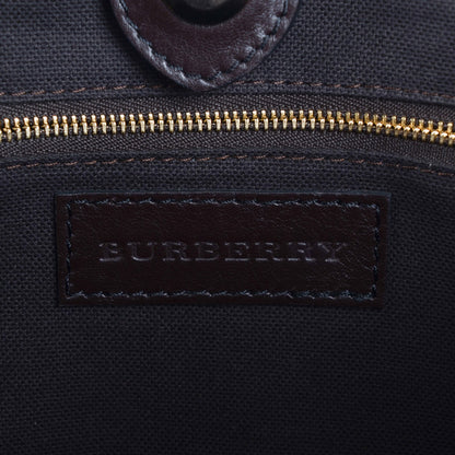 Burberry Haymarket Check Small Canterbury Tote Chocolate 9 of 12