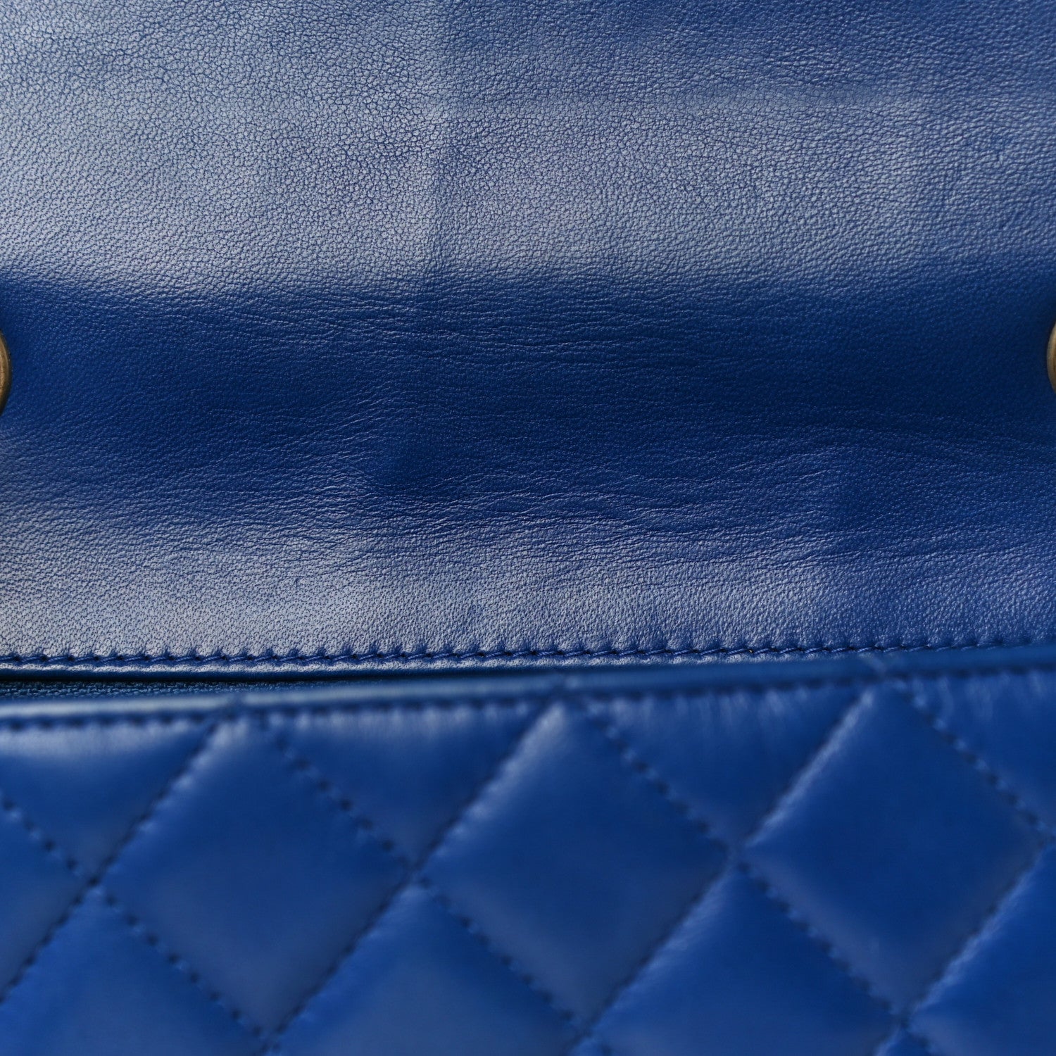 Chanel Lambskin Quilted Mini Rectangular Flap Blue 10 of 12