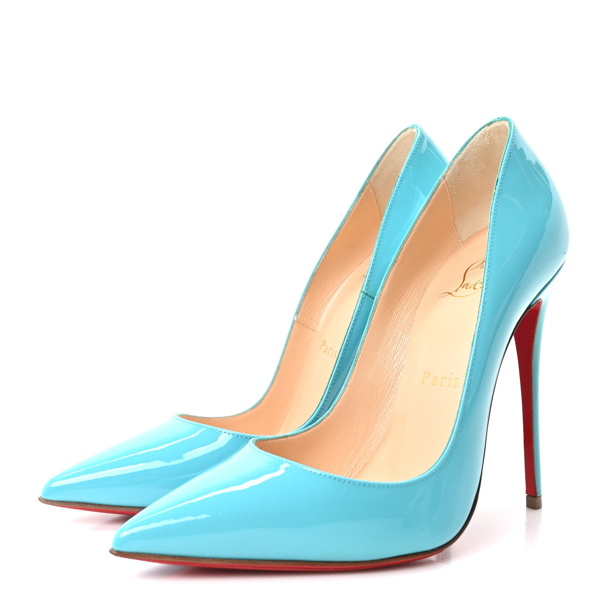 Christian Louboutin Patent So Kate 120 Pumps 36.5 Pacific 4 of 9