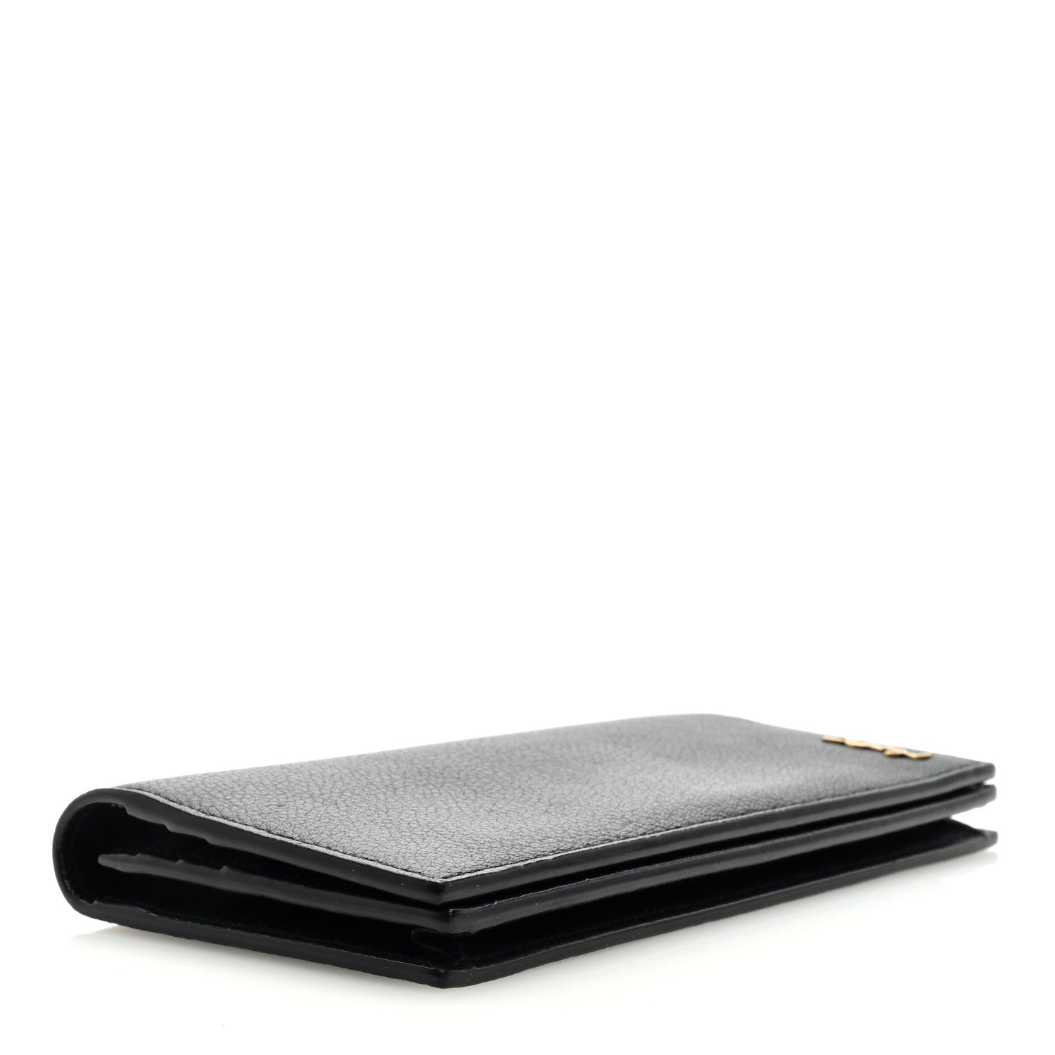 Saint Laurent Calfskin Tiny Monogram Cassandre Wallet Black 4 of 6