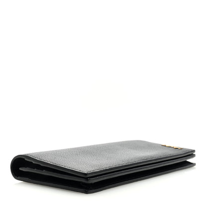 Saint Laurent Calfskin Tiny Monogram Cassandre Wallet Black 4 of 6
