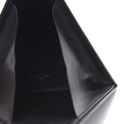 Saint Laurent Lambskin Pyramid Clutch Black 5 of 10