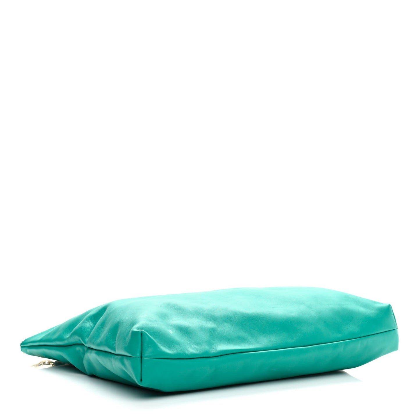 Soft Calf Softy Shoulder Bag Peacock Blue