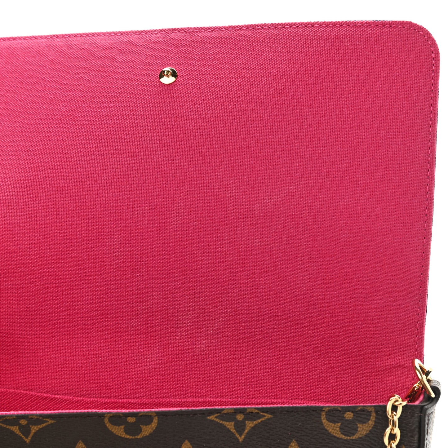 Monogram 2021 Christmas Animation Hollywood Pochette Felicie Chain Wallet Fuchsia