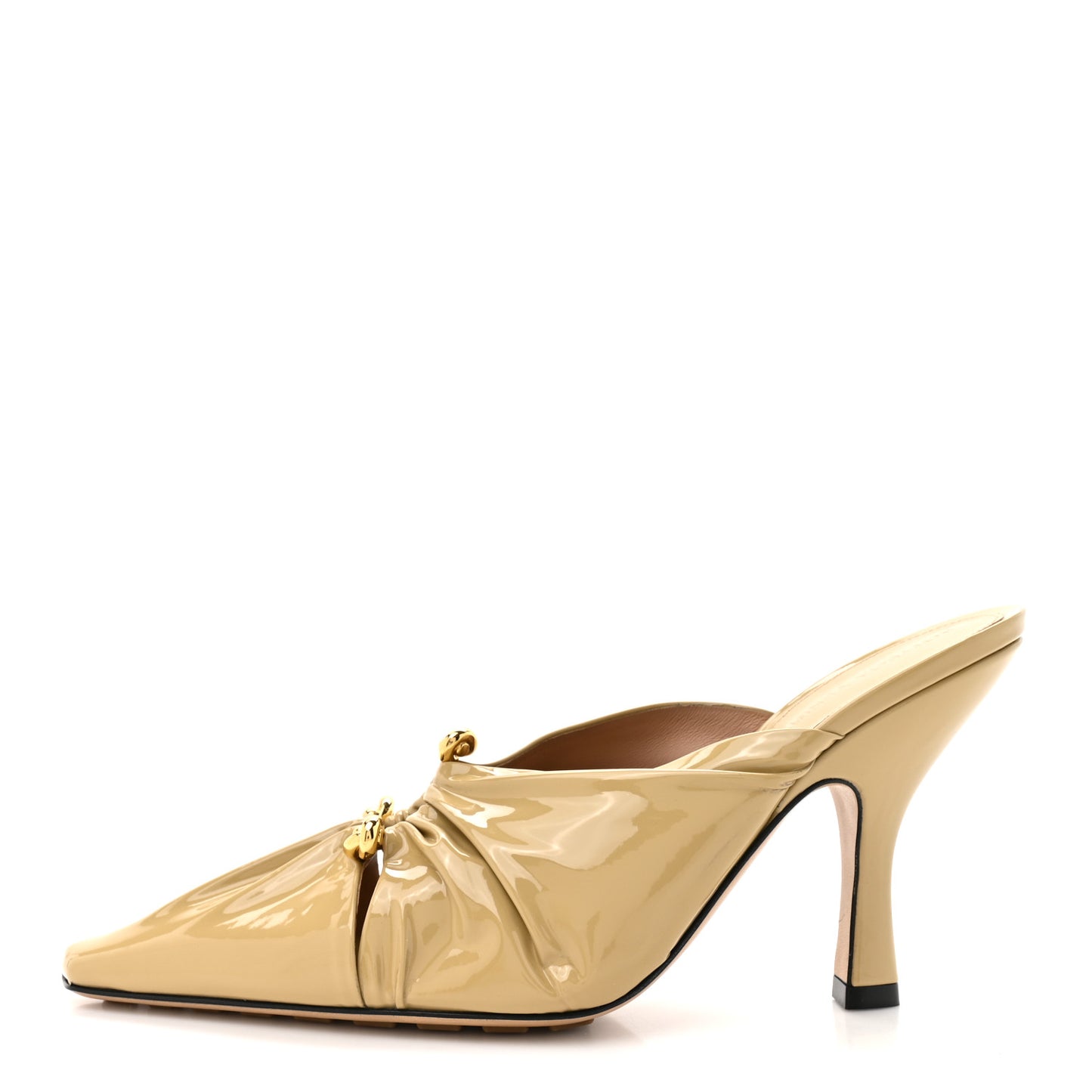 Patent Bunnie Mule Pumps 38.5 Cane Sugar
