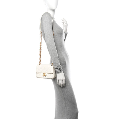 Chanel Shiny Lambskin Quilted Mini Flap White 2 of 10