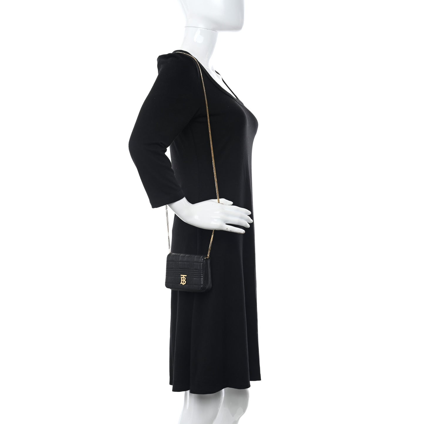 Lambskin Quilted Micro Lola Bag Black