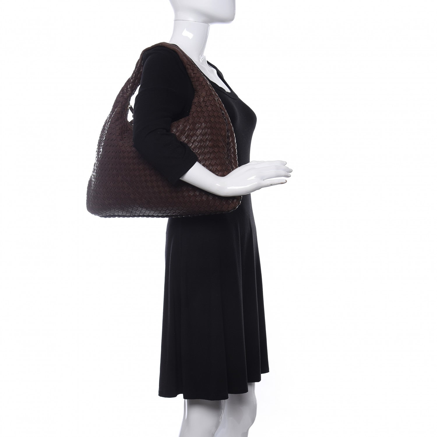 Bottega Veneta Nappa Intrecciato Large Veneta Hobo Ebano 2 of 9