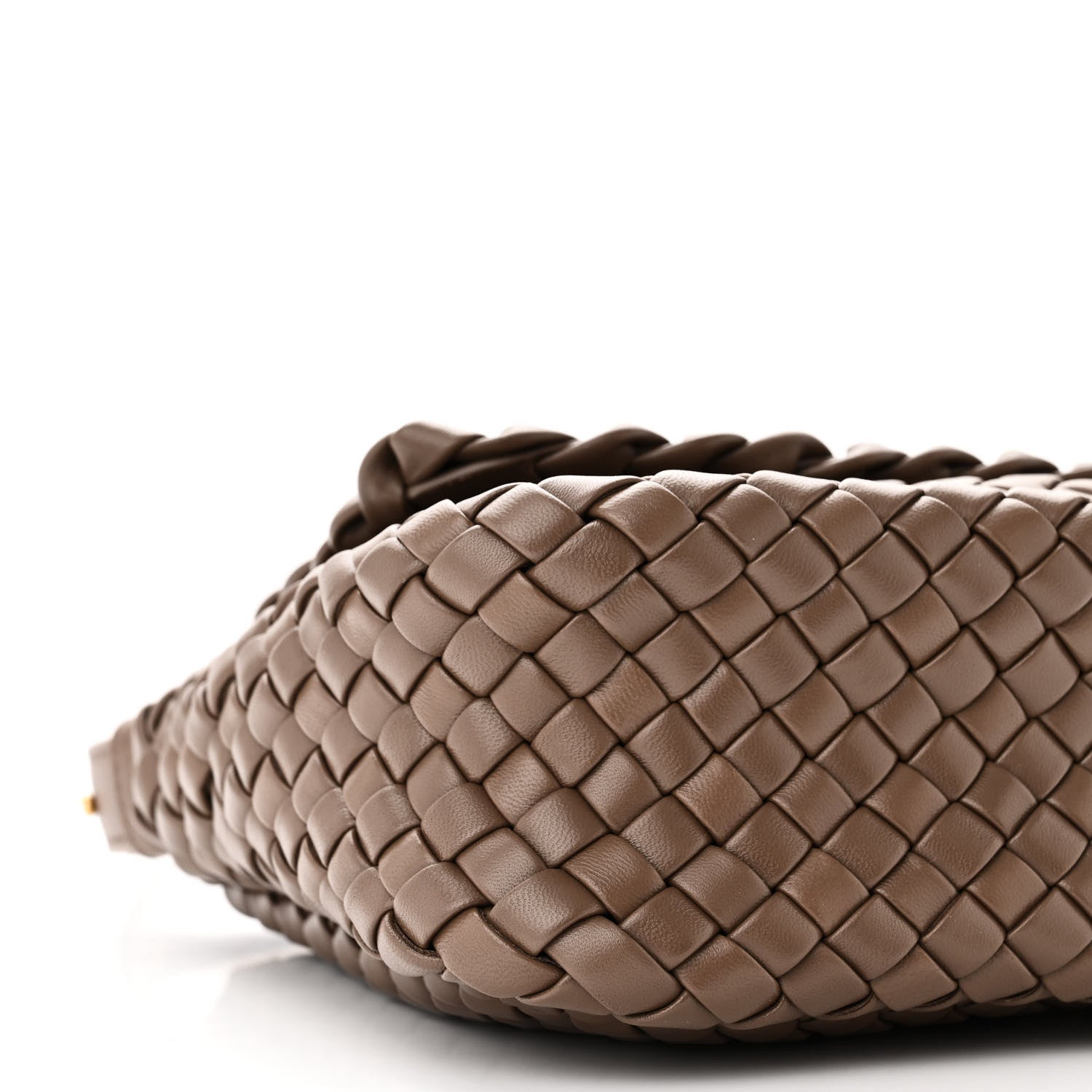 Bottega Veneta Nappa Intreccio Mini Cobble Shoulder Bag Taupe Grey 8 of 9