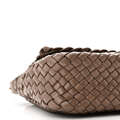 Bottega Veneta Nappa Intreccio Mini Cobble Shoulder Bag Taupe Grey 8 of 9