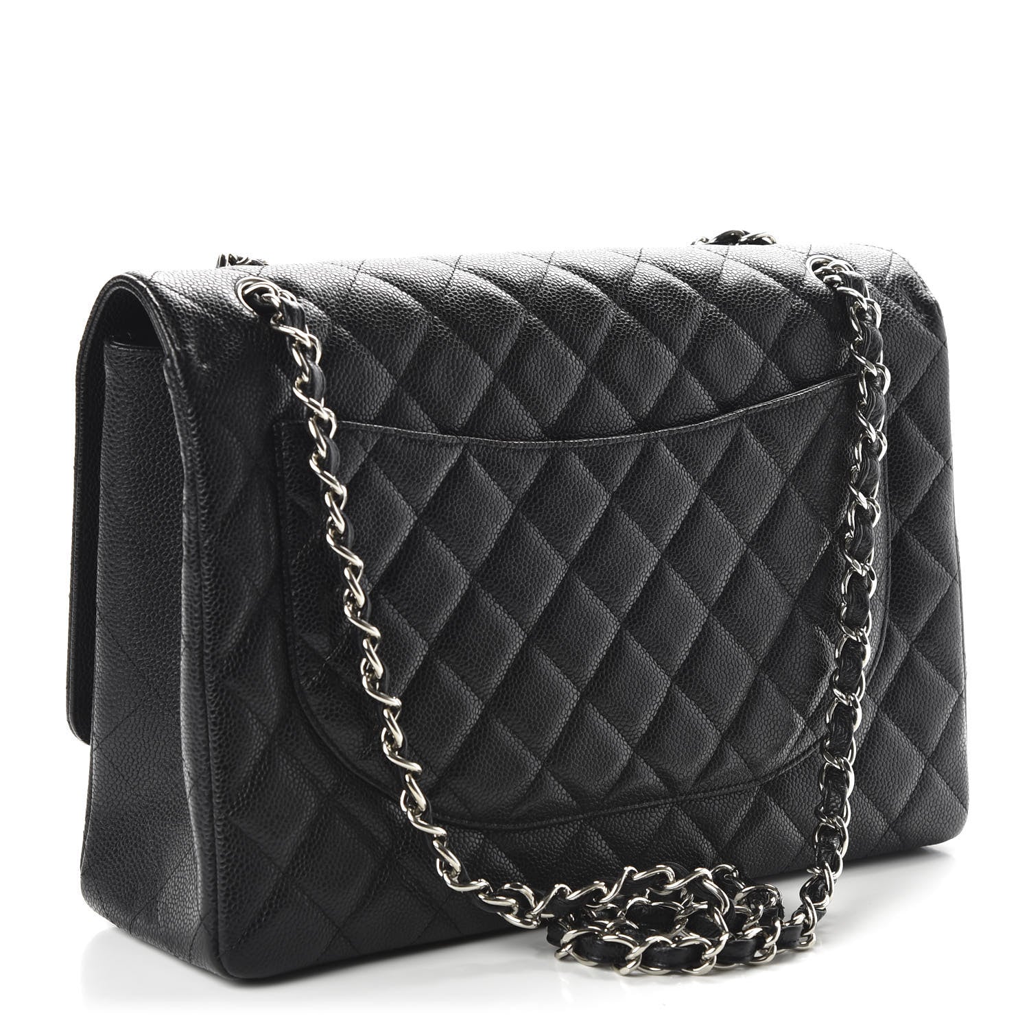 Chanel Caviar Quilted Maxi Single Flap Black 2 of 10