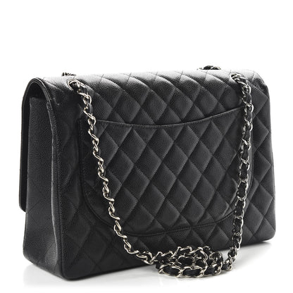 Chanel Caviar Quilted Maxi Single Flap Black 2 of 10