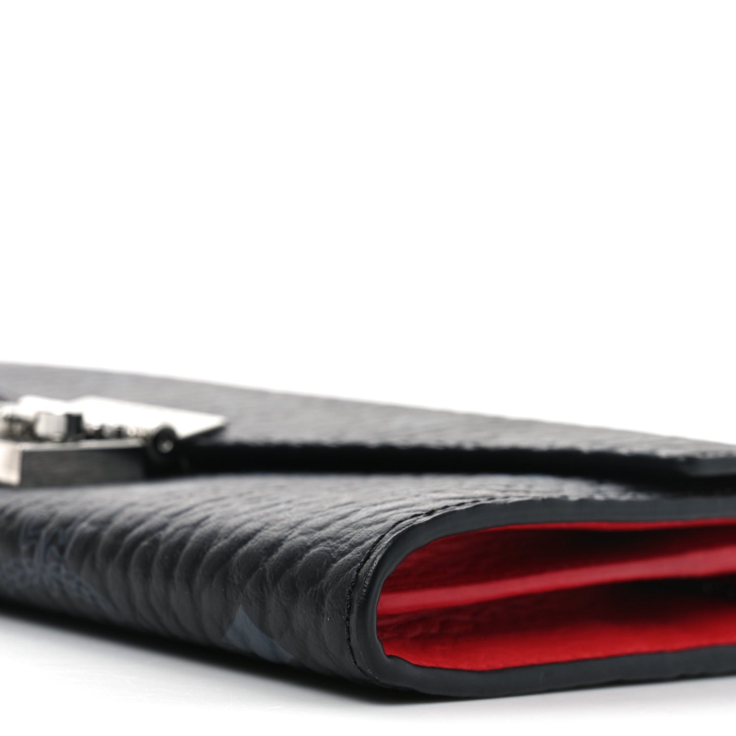 Visetos Large Patricia Wallet On Chain Black Red