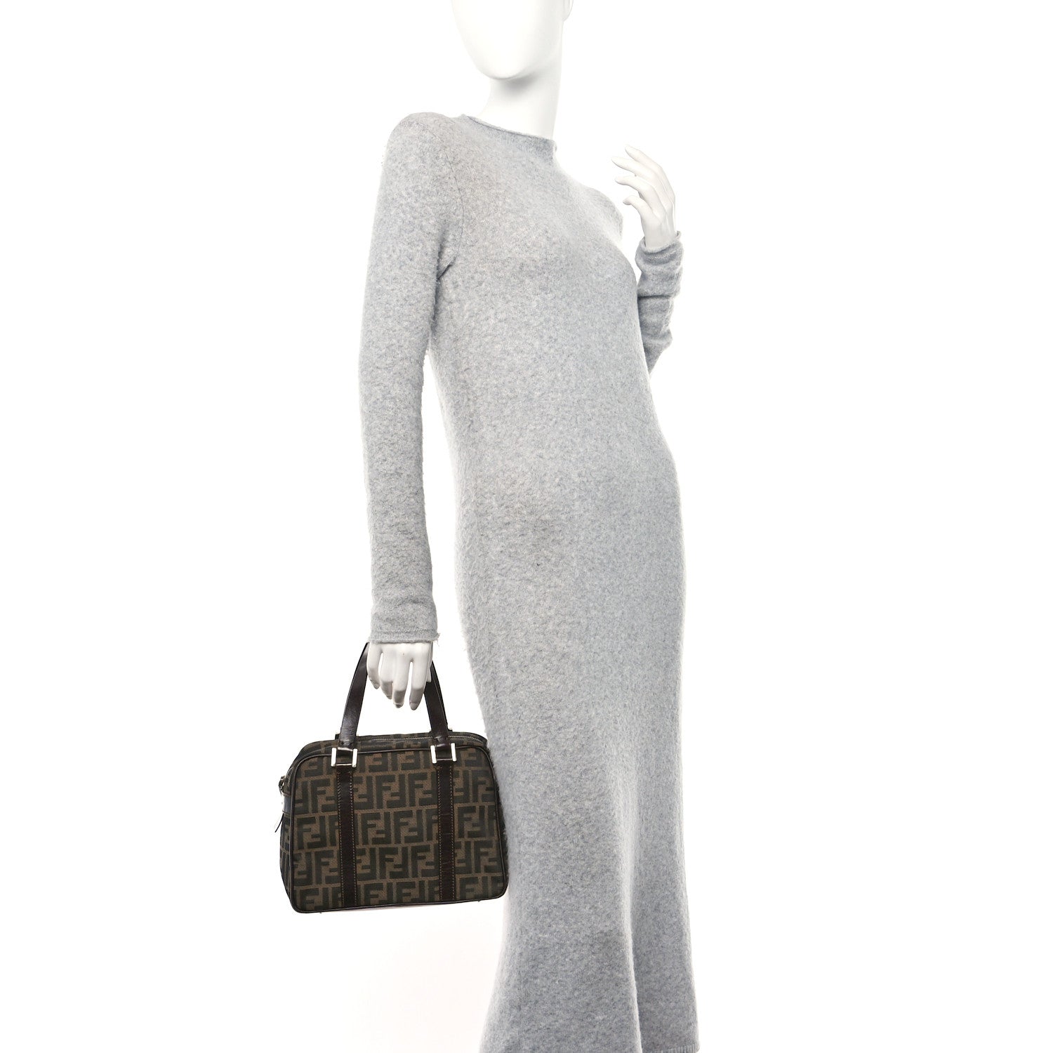 Fendi Zucca Boston Tobacco 2 of 13