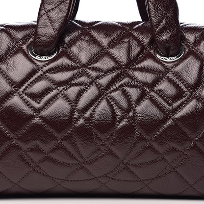 Chanel Caviar Quilted CC Timeless Bowler Burgundy 18 of 18