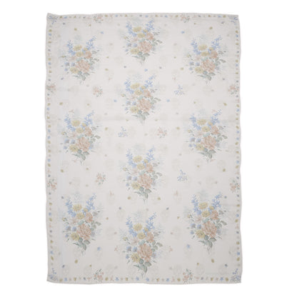 Alexander McQueen Silk Modal Midieval Flower Skull Scarf Ivory 3 of 8
