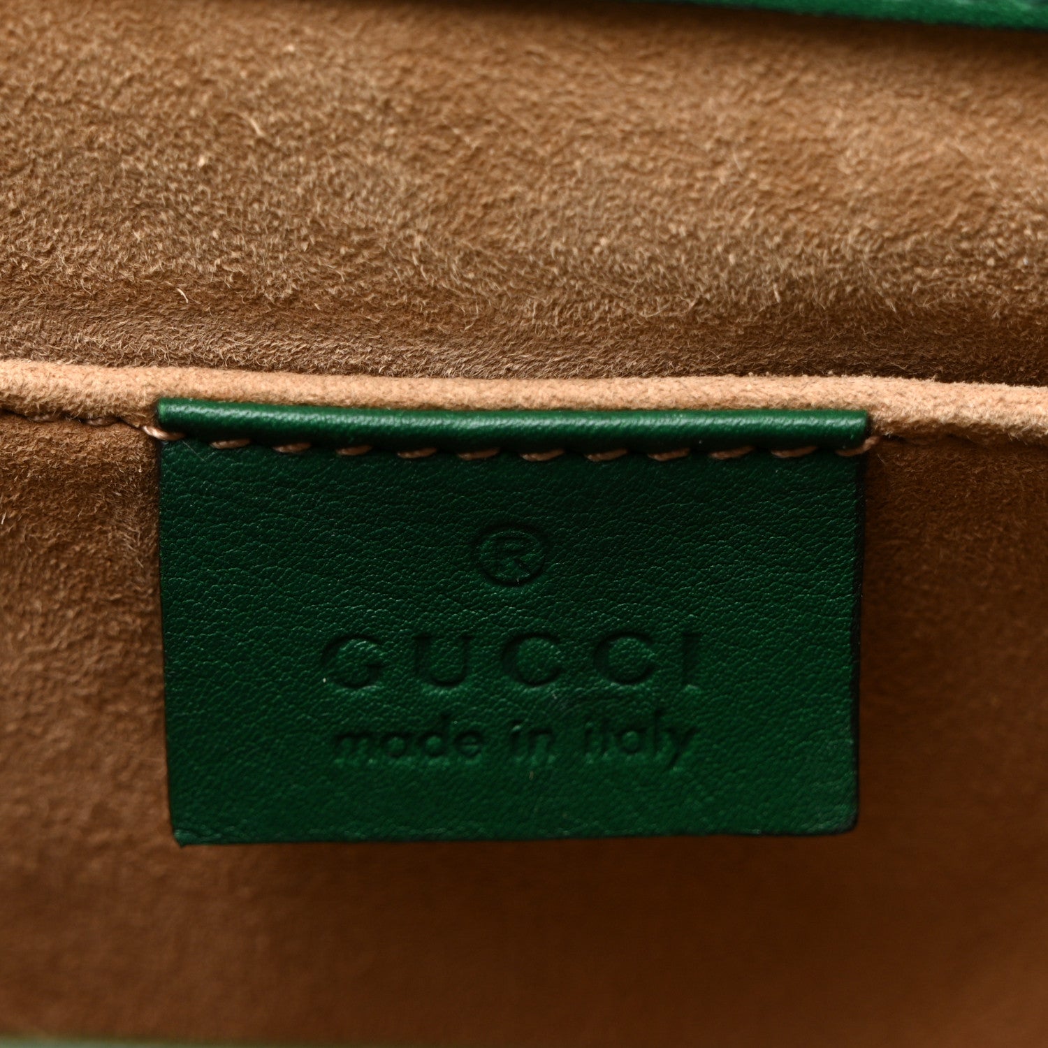 Gucci Calfskin Studded Small Padlock Shoulder Bag Emerald 6 of 14