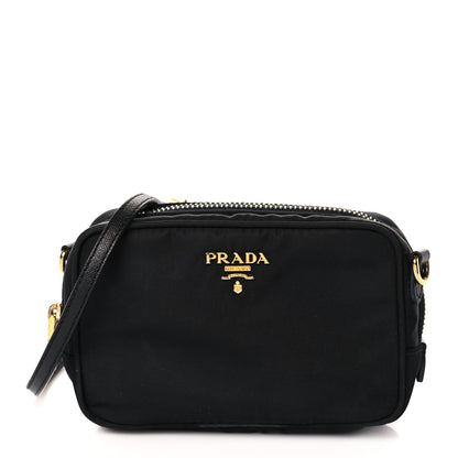 Prada Tessuto Nylon Mini Camera Crossbody Bag Black 1 of 10