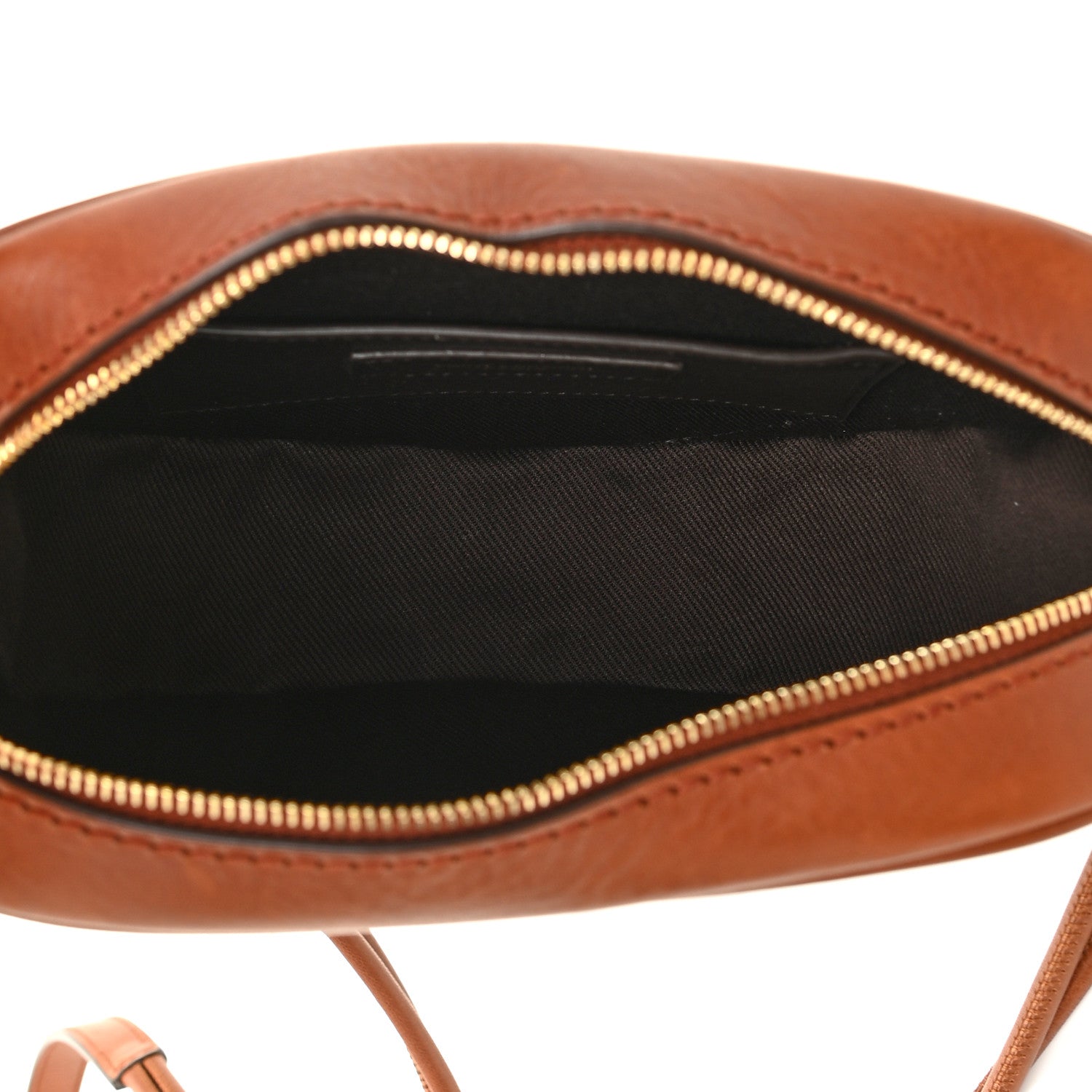 Saint Laurent Canvas Smooth Calfskin Le Monogramme Coeur Crossbody Chestnut 5 of 13