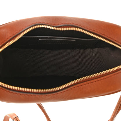 Saint Laurent Canvas Smooth Calfskin Le Monogramme Coeur Crossbody Chestnut 5 of 13
