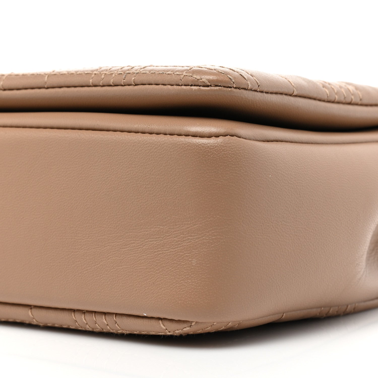 Burberry Lambskin Quilted Small Lola Bag Camel 8 of 11