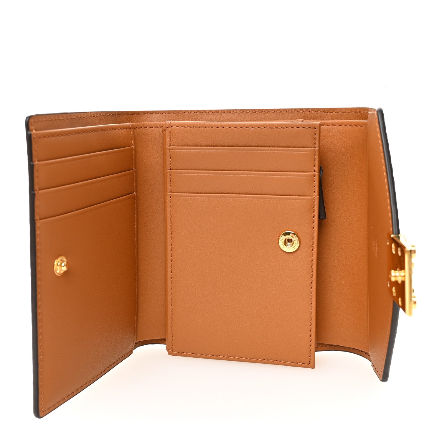 MCM Visetos Trifold Tracy Wallet Cognac 5 of 7