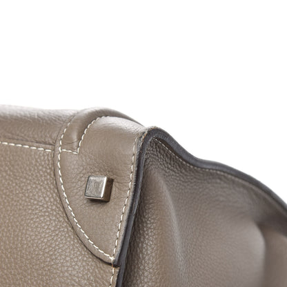 Celine Drummed Calfskin Mini Luggage Souris 10 of 13