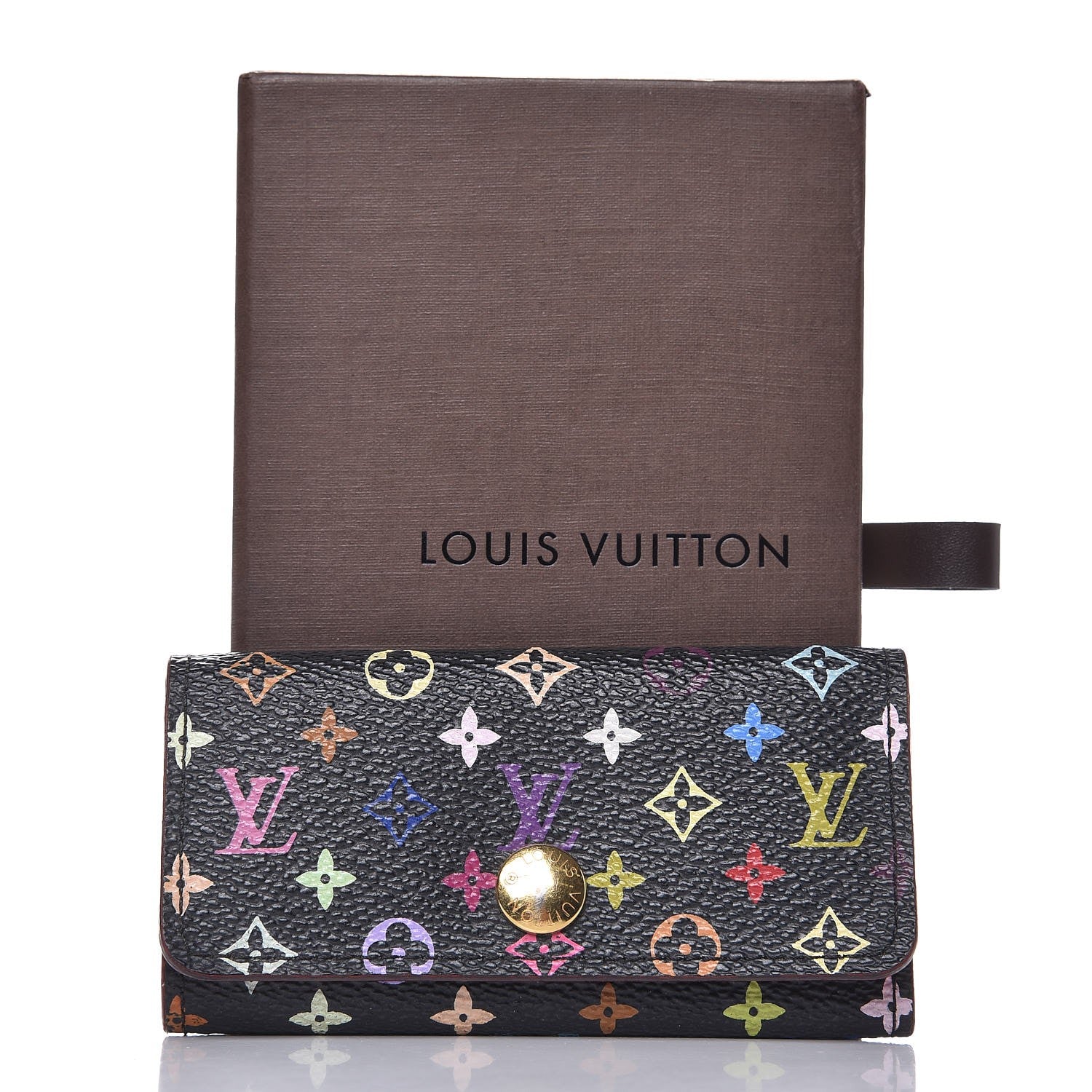 Louis Vuitton Monogram Multicolor Multicles 4 Key Holder Black Grenade 8 of 8