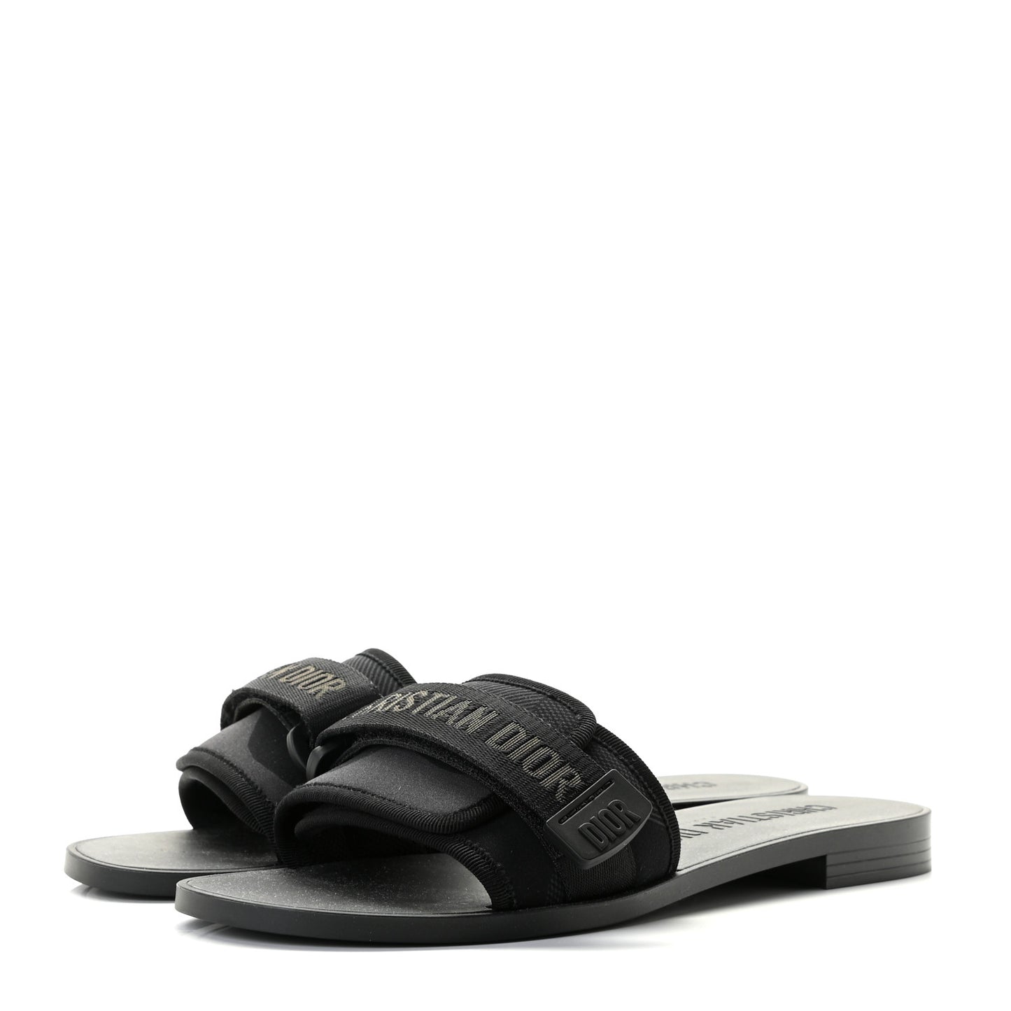 Technical Stretch Fabric Camouflage Dio(r)evolution Slide Sandals 39 Black Military