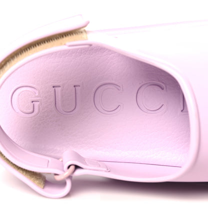 Gucci Soft Rubber Horsebit Touch Womens Strapped Sandals 40 Talc Pink 8 of 9