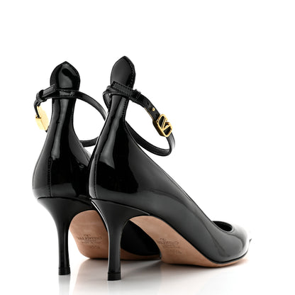 Valentino Garavani Patent Tan-Go 70mm Pumps 35.5 Black 4 of 10