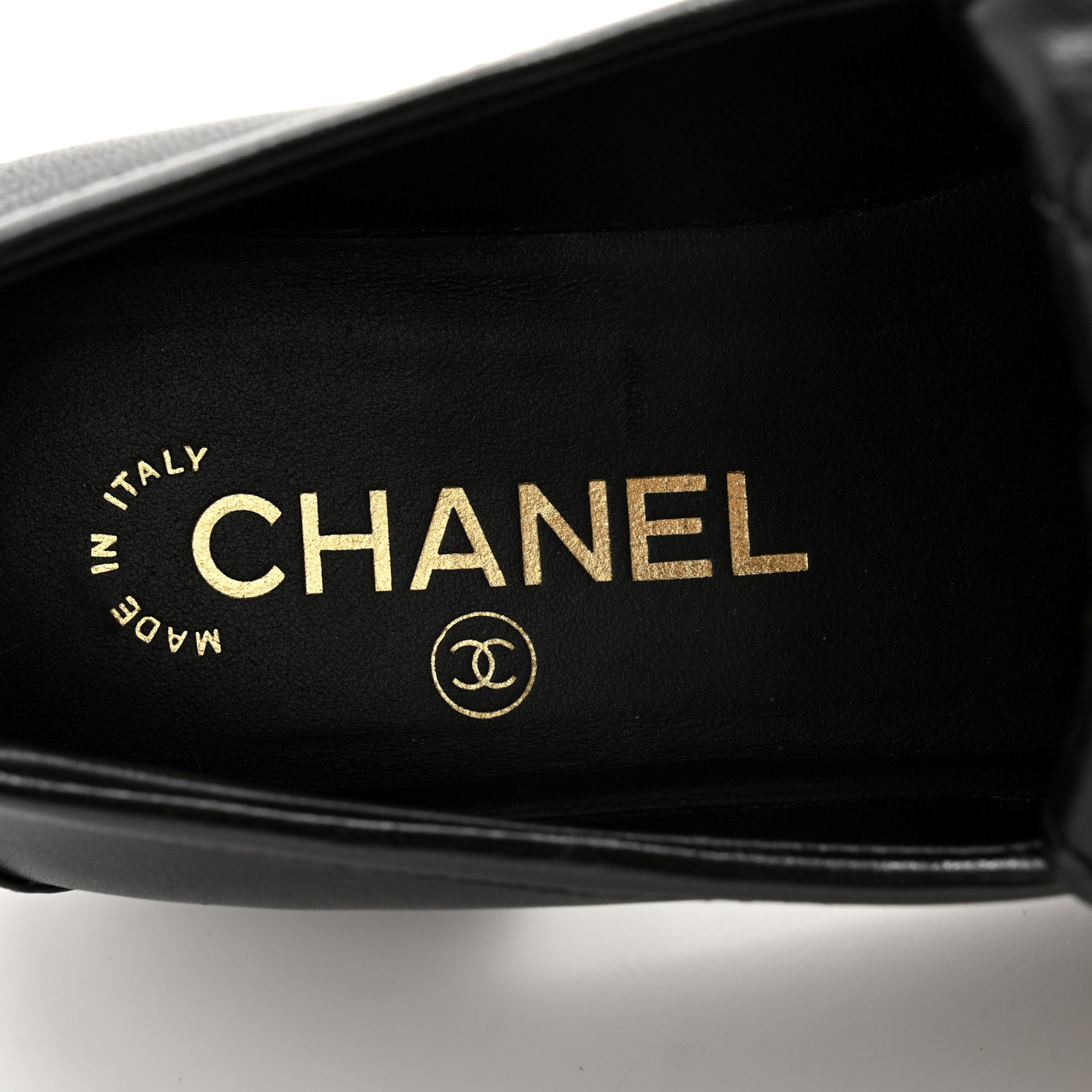 Chanel Lambskin Quilted CC Turnlock Loafers 37.5 Black 6 of 11
