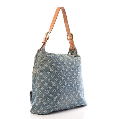 Louis Vuitton Denim Baggy GM Blue 2 of 8