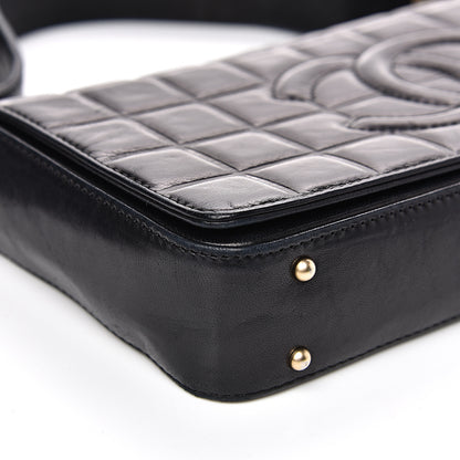 Chanel Lambskin Quilted CC Chocolate Bar Flap Black 7 of 16