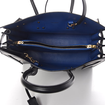 Saint Laurent Calfskin Small Sac De Jour Black Royal Blue 5 of 9