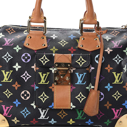 Louis Vuitton Monogram Multicolor Speedy 30 Black 5 of 7