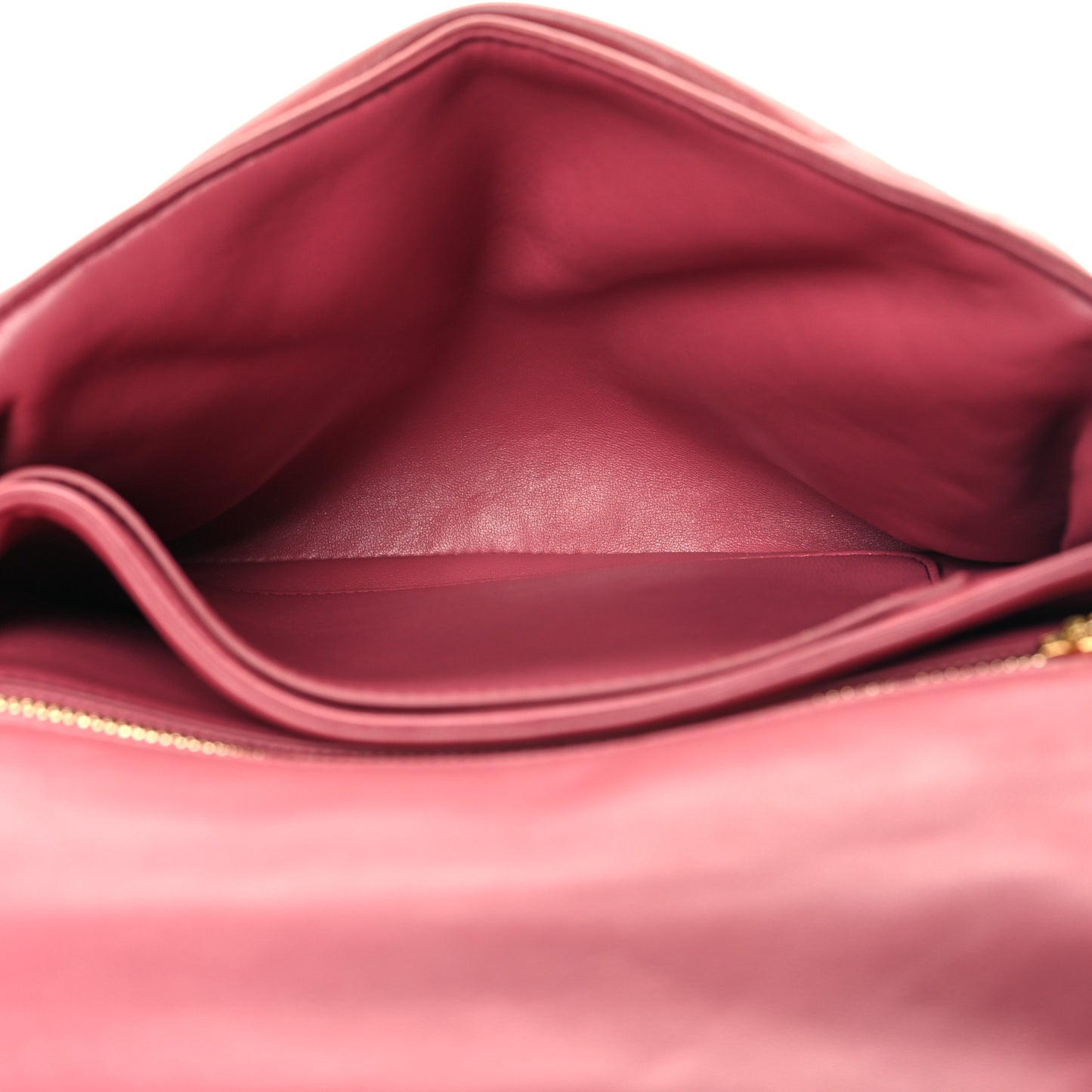 Lambskin Goya Puffer Bag Plumrose