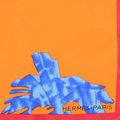Hermes Silk Les Tigreaux Pocket Square 3 of 5