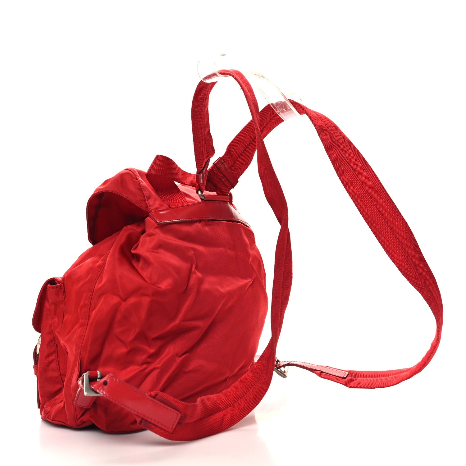 Prada Tessuto Nylon Vela Small Backpack Cerise 3 of 12