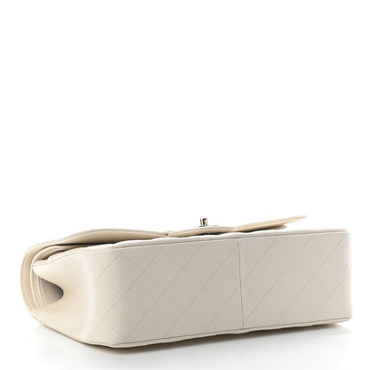 Chanel Caviar Quilted Jumbo Double Flap White 3 of 8